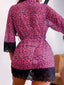 Aria's Closet Leopar Desenli Fantezi Çekici Sabahlık