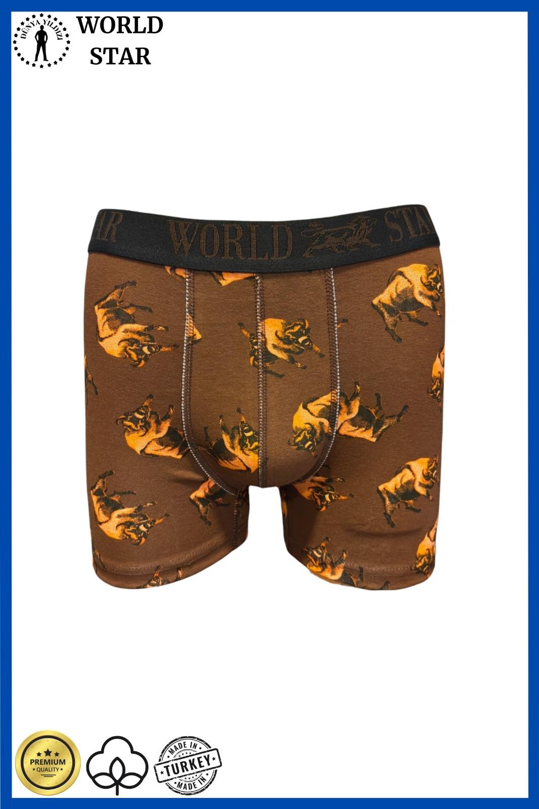 Aria's Closet Likralı Pamuklu Renkli Erkek Boxer Karışık Renk M