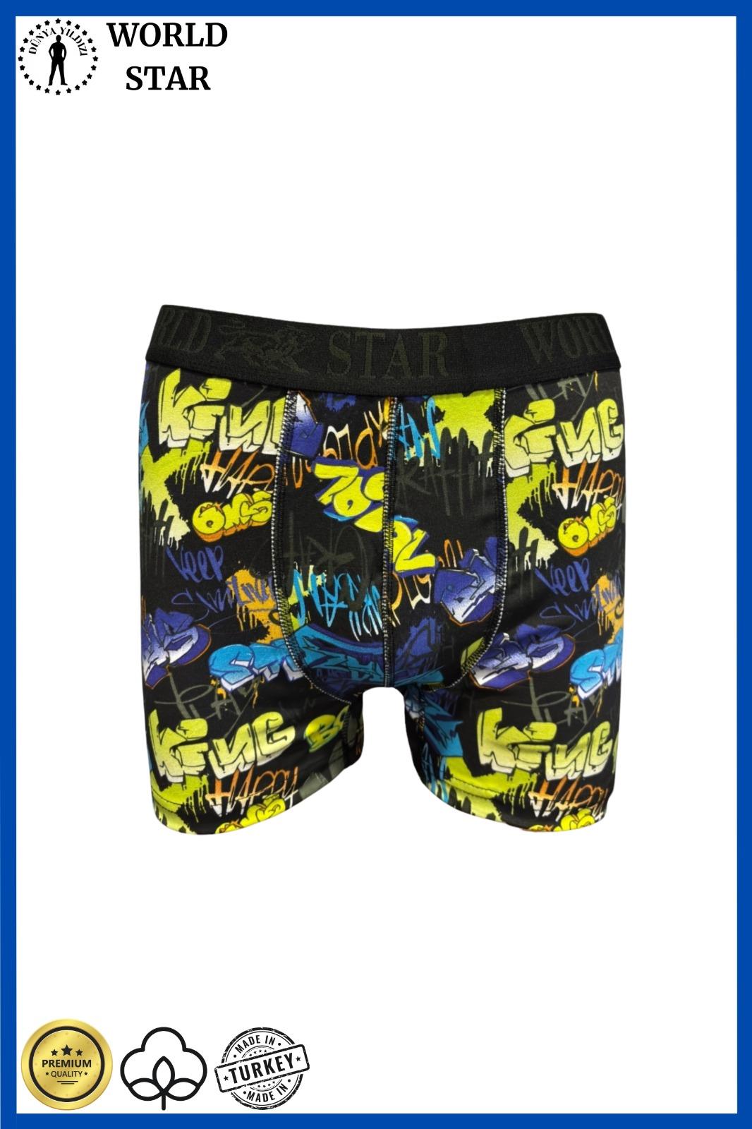 Aria's Closet Likralı Pamuklu Renkli Erkek Boxer Karışık Renk M