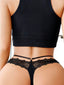 Aria's Closet Ortası Halka Detaylı Fantezi Dantel String Tanga