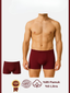 Aria's Closet Pamuklu Düz Bordo Renk Erkek Boxer Bordo M
