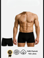 Aria's Closet Pamuklu Düz Siyah Renk Erkek Boxer Siyah M