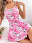 Aria's Closet Pembe Kedi Desenli Fantezi Gecelik Pembe M