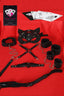 Aria's Closet Sexy Görselli Oyun Kartı Kama Sutra 7'li Harness Set Siyah Standart
