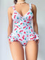 Aria's Closet Vişne Desenli Fantezi Body