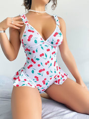 Aria's Closet Vişne Desenli Fantezi Body Görsel S/M