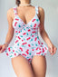Aria's Closet Vişne Desenli Fantezi Body