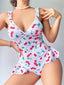 Aria's Closet Vişne Desenli Fantezi Body