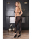 Aria's Closet Göğüs Dekolteli Flok Vücut Çorabı