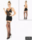 Aria's Closet Likralı Saten Babydoll Siyah S