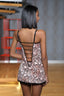 MOONLİGHT 307 Yılan Desen Gecelik ve String Takım