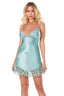 Aria's Closet Aqua Saten Gecelik AQUA S