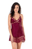 Aria's Closet Bordo Kısa Saten Gecelik BORDO S