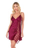 Aria's Closet Bordo Kısa Saten Gecelik BORDO S