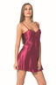 Aria's Closet Bordo Kısa Saten Gecelik BORDO S
