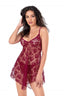Aria's Closet Bordo Kısa Tül Gecelik BORDO S