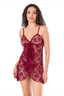 Aria's Closet Bordo Kısa Tül Gecelik BORDO S