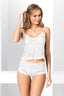 Aria's Closet Ekru Jakarlı Babydoll Şort Takımı EKRU S
