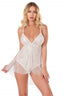 Aria's Closet Ekru Jakarlı Bodysuit Gecelik EKRU S