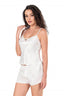 Aria's Closet Ekru Saten Babydoll Şort Takımı