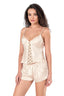 Aria's Closet Fildişi Saten Babydoll Şort Takımı