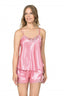 Aria's Closet Koyu Pembe Saten Babydoll Şort Takım K.PEMBE S