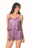 Aria's Closet Lila Saten Babydoll Şort Takımı LİLA S