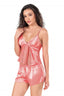 Aria's Closet Mercan Saten Babydoll Şort Takımı