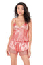Aria's Closet Mercan Saten Babydoll Şort Takımı