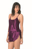 Aria's Closet Mor Saten Babydoll Şort Takımı MOR S