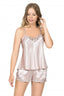 Aria's Closet Pudra Saten Babydoll Şort Takımı PUDRA S