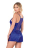 Aria's Closet Saks Saten Babydoll Şort Takımı