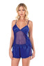 Aria's Closet Saks Saten Babydoll Şort Takımı