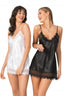 Aria's Closet Siyah Kısa Saten Gecelik