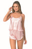 Aria's Closet Somon Saten Babydoll Şort Takımı SOMON S