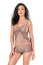 Aria's Closet Vizon Jakarlı Babydoll Şort Takımı VİZON S